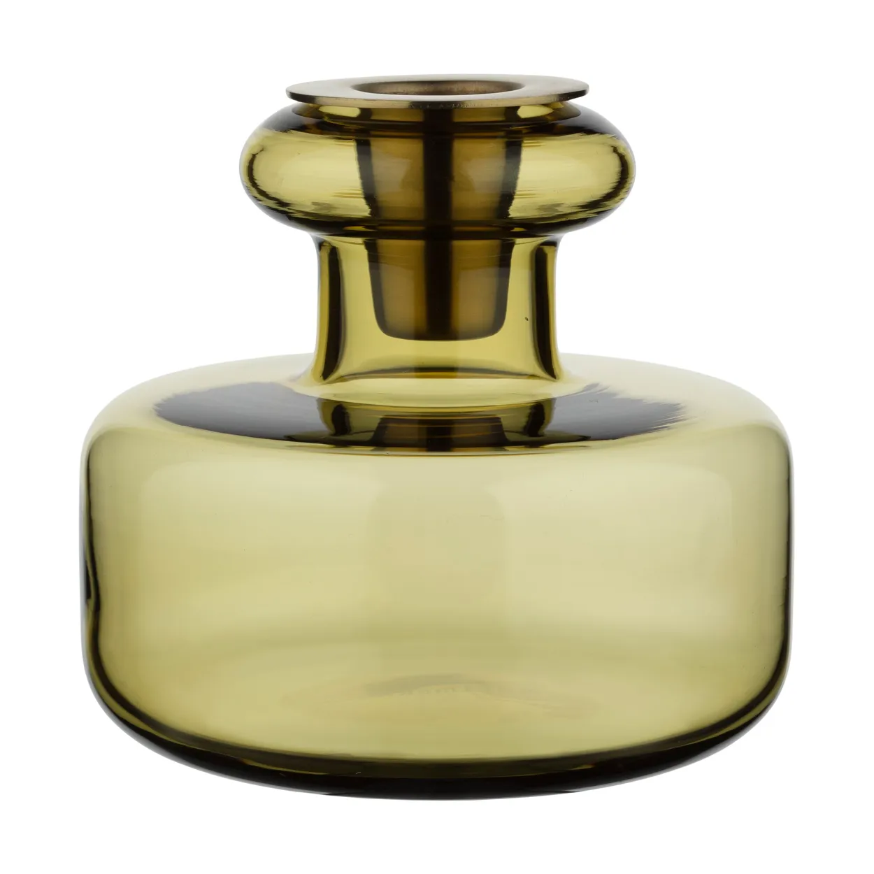 Marimekko Puteli lysestake Ø10,5 cm Green umber