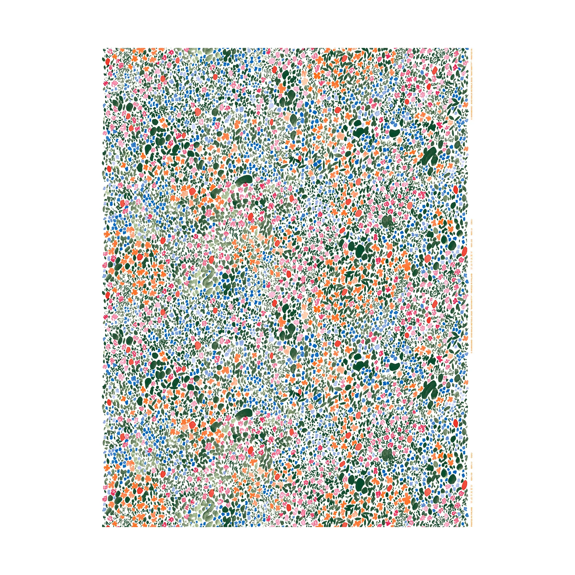 Rantaniitty voksduk, White-multi Marimekko