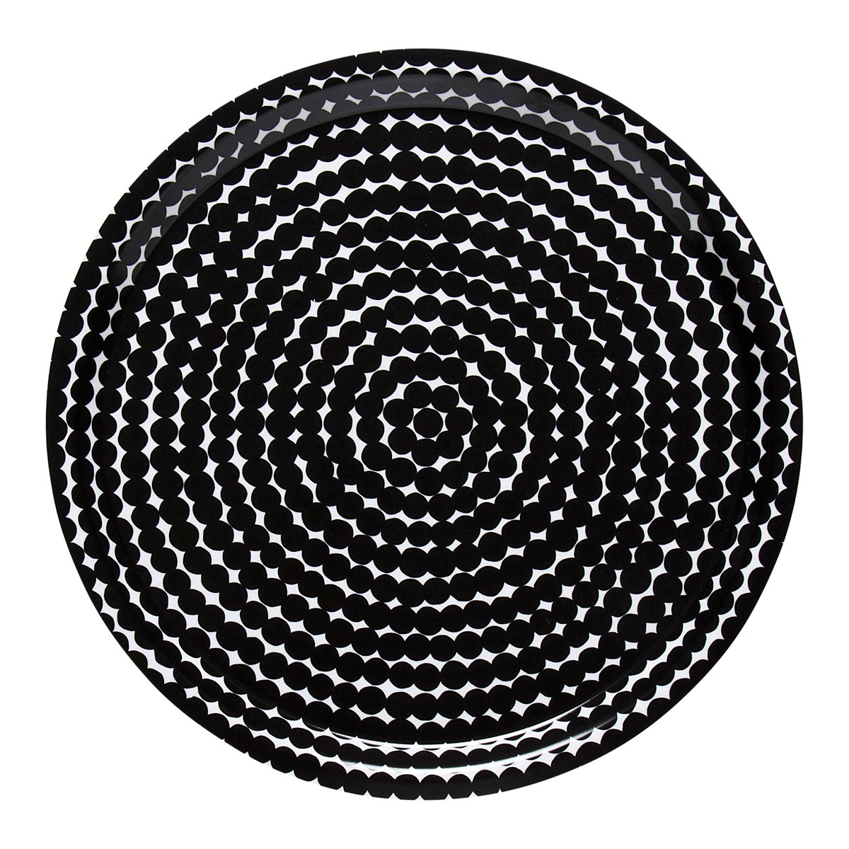 Marimekko - Räsymatto plywood brett 31 cm hvit/svart