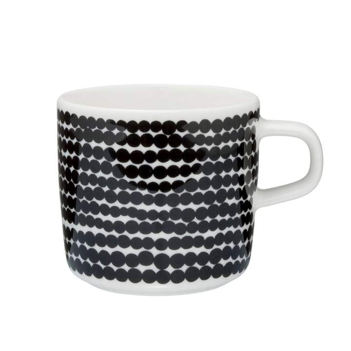 Räsymatto kaffekopp 20 cl, svart-hvit Marimekko