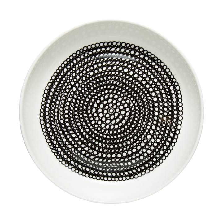 Räsymatto tallerken Ø20,5 cm, Hvit-svart Marimekko