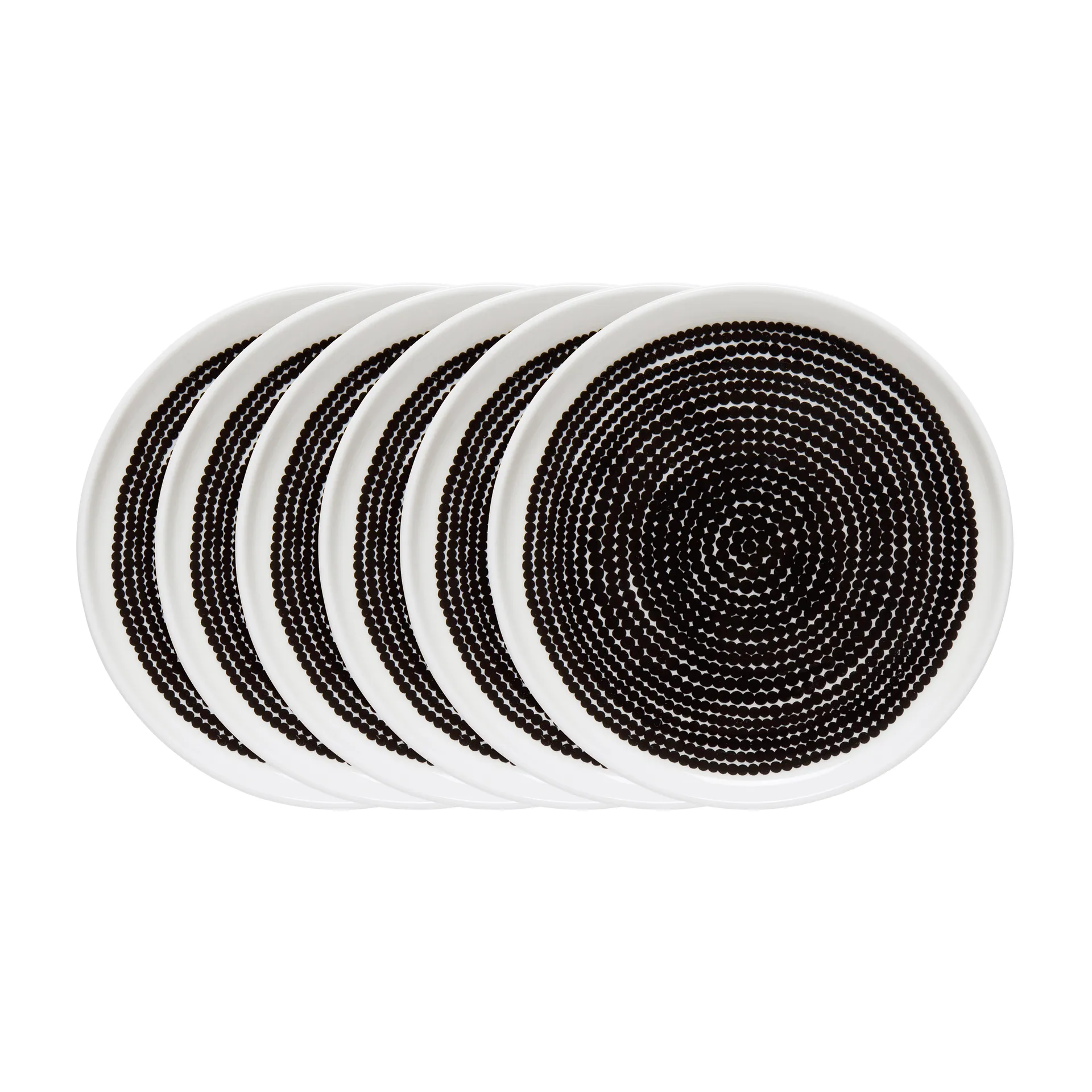 Räsymatto tallerken Ø 25 cm - 6 pakn. små prikker Marimekko