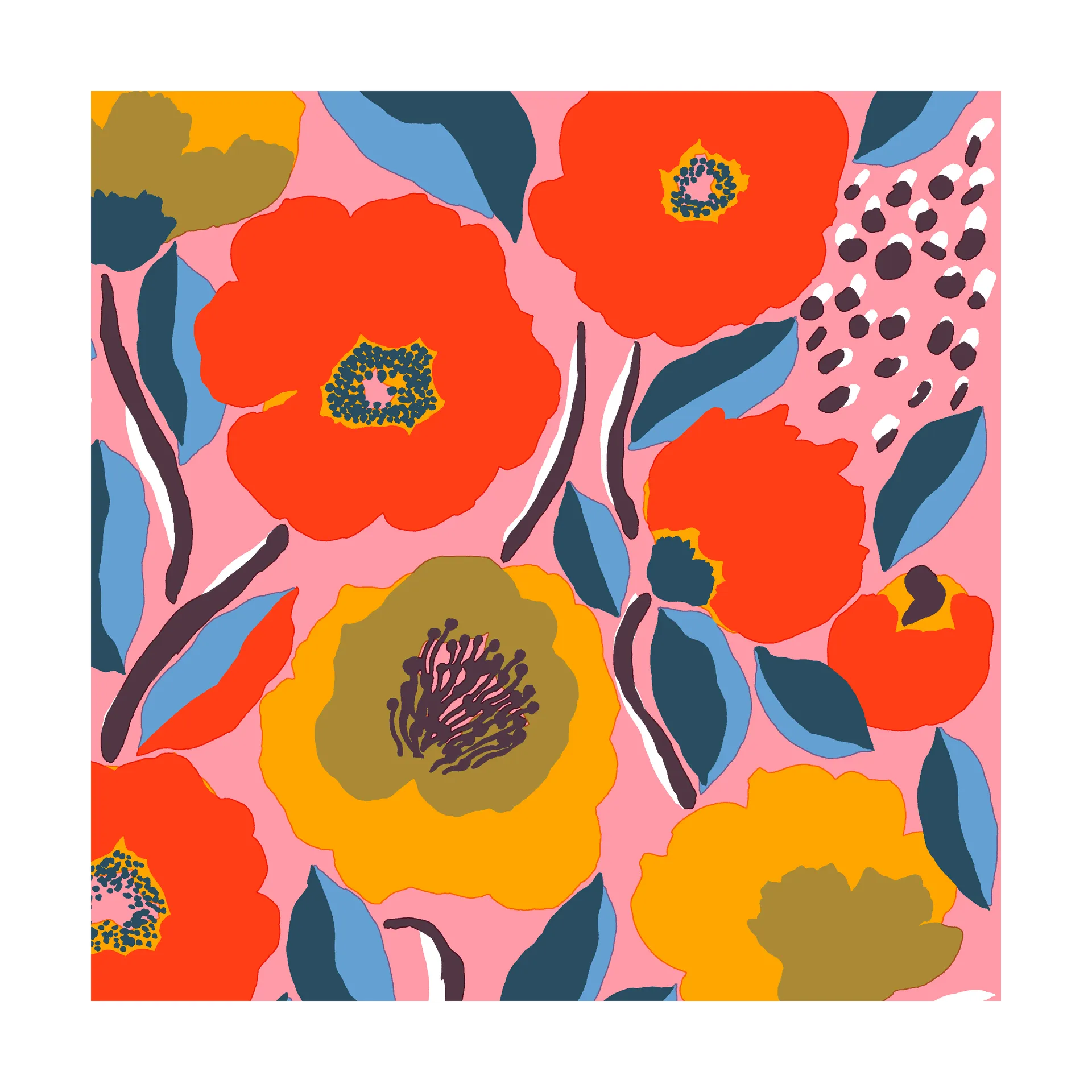 Rosarium serviett 33x33 cm 20-pk, Pink Marimekko