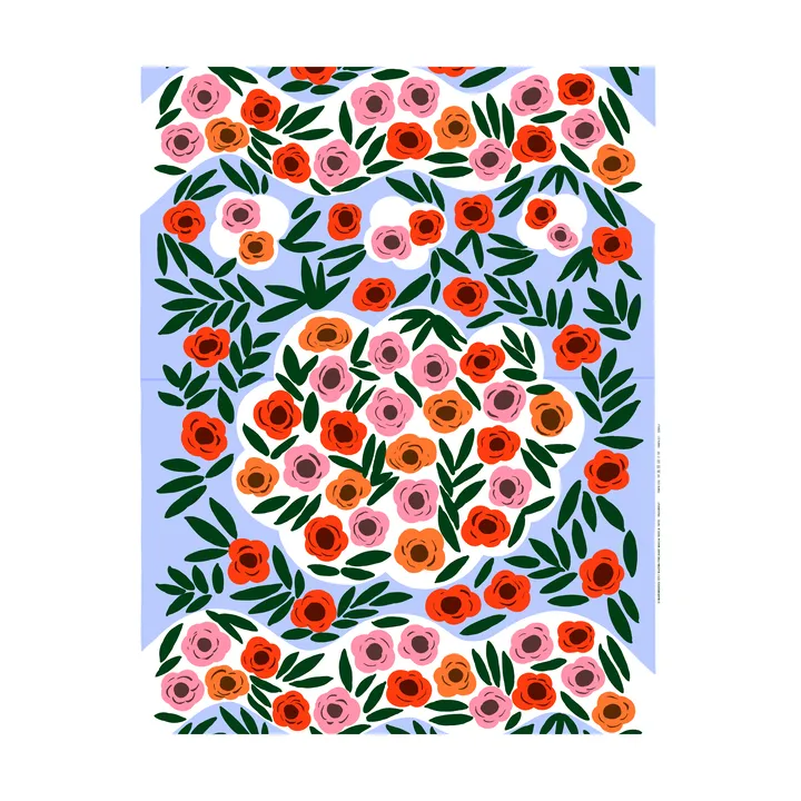 Ruukku stoff - Blå, multi - Marimekko