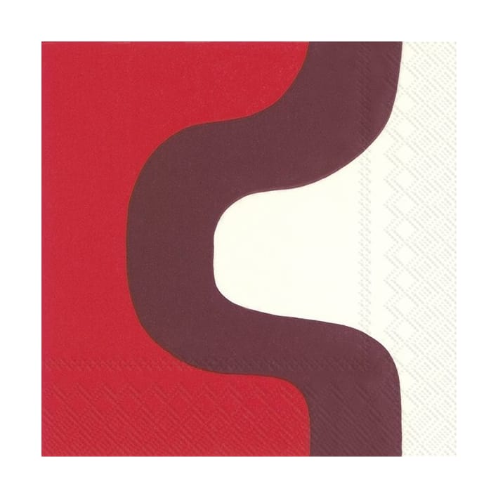 Seireeni serviett 33x33 cm 20-pakning, Dark red Marimekko