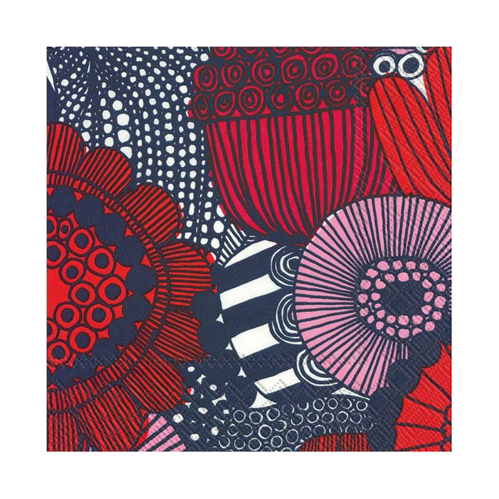 Siirtolapuutarha serviett 33x33 cm 20-pakning - Rosa - Marimekko