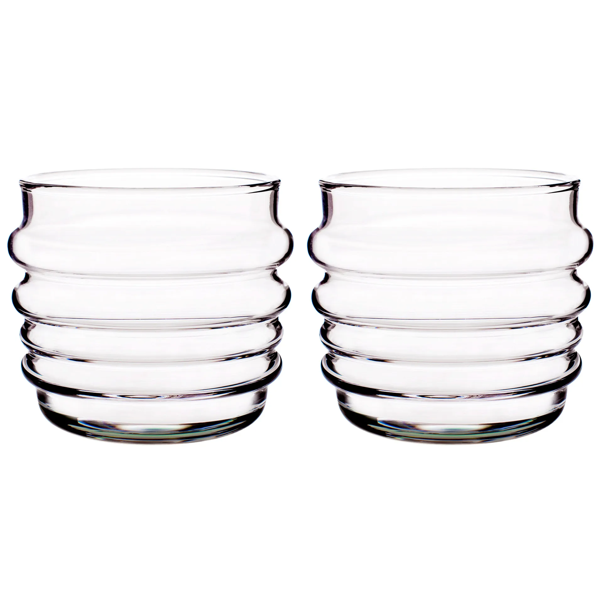 Sukat Makkaralla glass 2-pk, klar 2-pack Marimekko