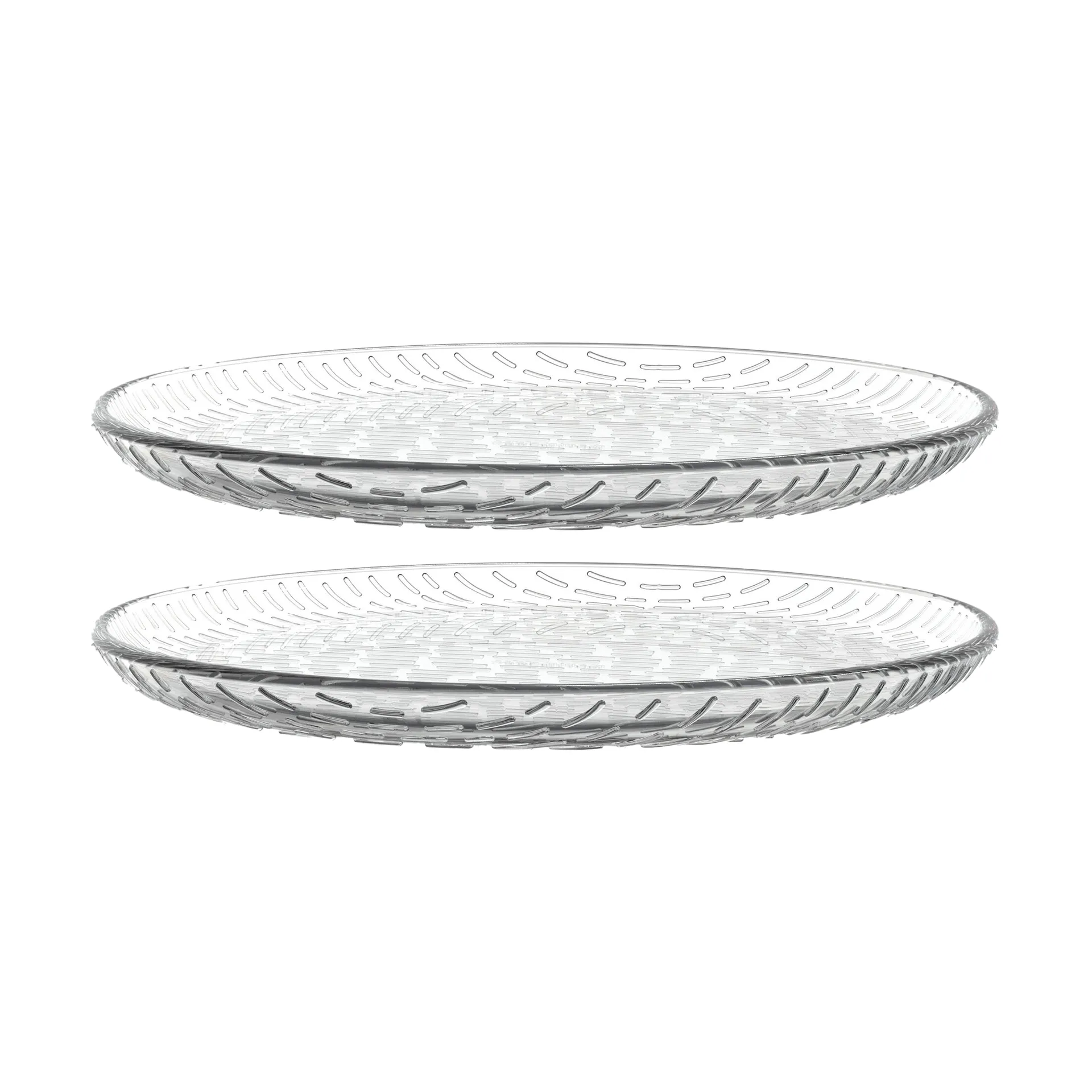 Syksy assiett Ø17 cm 2-pk, glass, Clear Marimekko