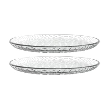 Syksy assiett Ø17 cm 2-pk, glass - Clear - Marimekko