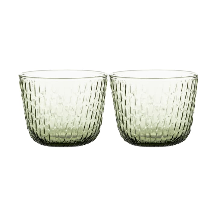 Syksy drikkeglass 2dl 2-pk, Olive Marimekko