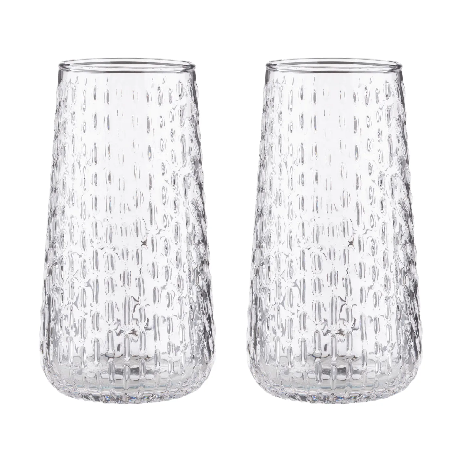 Syksy long tumbler glass 2-pack, Clear Marimekko