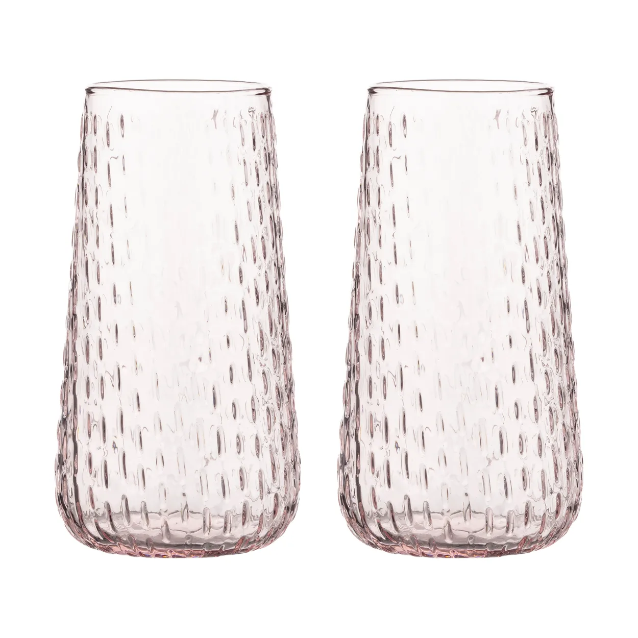 Marimekko Syksy long tumbler glass 2-pakning Light pink