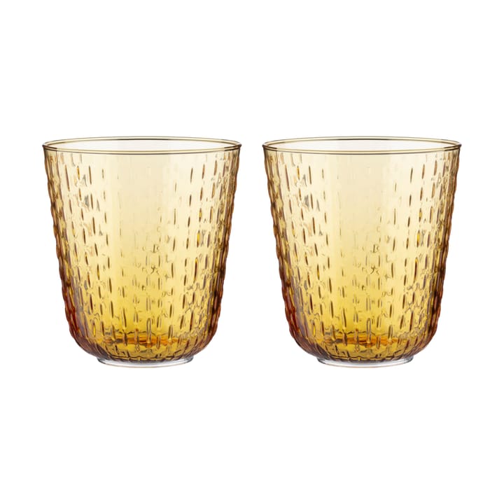 Syksy tumbler glass 36 cl 2-pack - Beige - Marimekko