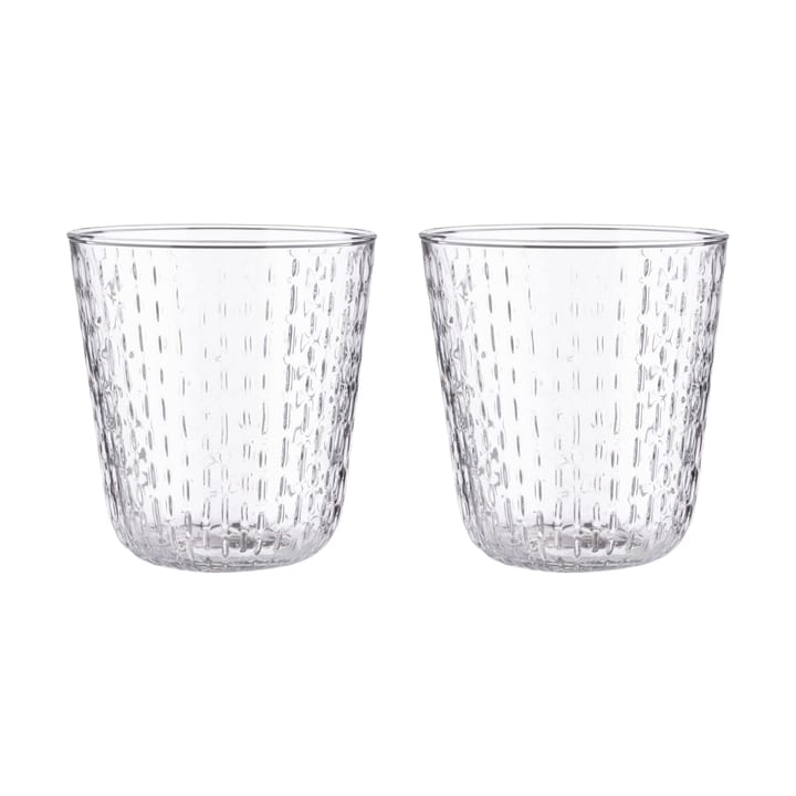 Syksy tumbler glass 36 cl 2-pack - Klar - Marimekko