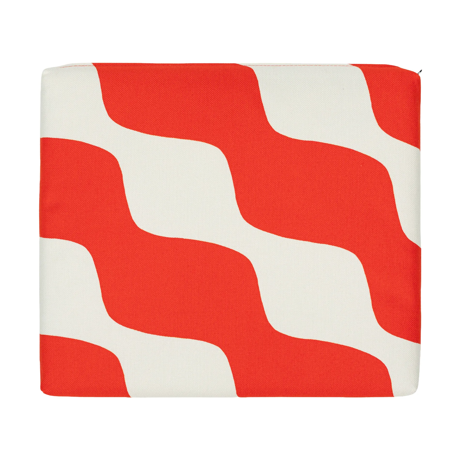 Taifuuni sittepute, Natural white, orange red, 40x35 cm Marimekko