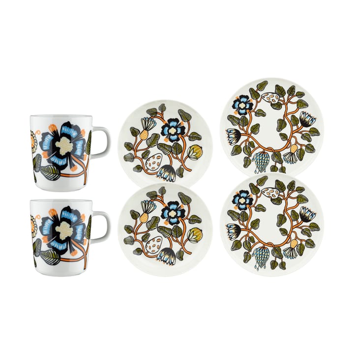 Tiara middagssett 6 deler - Hvit - Marimekko