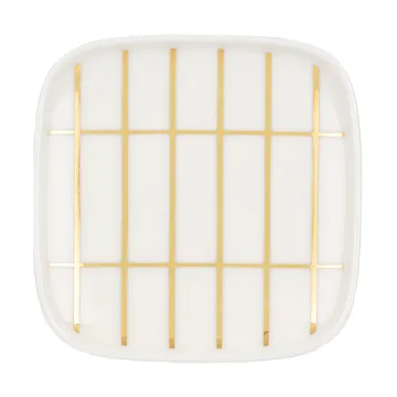 Tiiliskivi fat 10 x 10 cm - White-gold - Marimekko