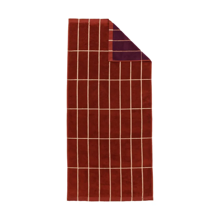 Tiiliskivi håndkle 70 x 150 cm - Brick-plomme-høy - Marimekko