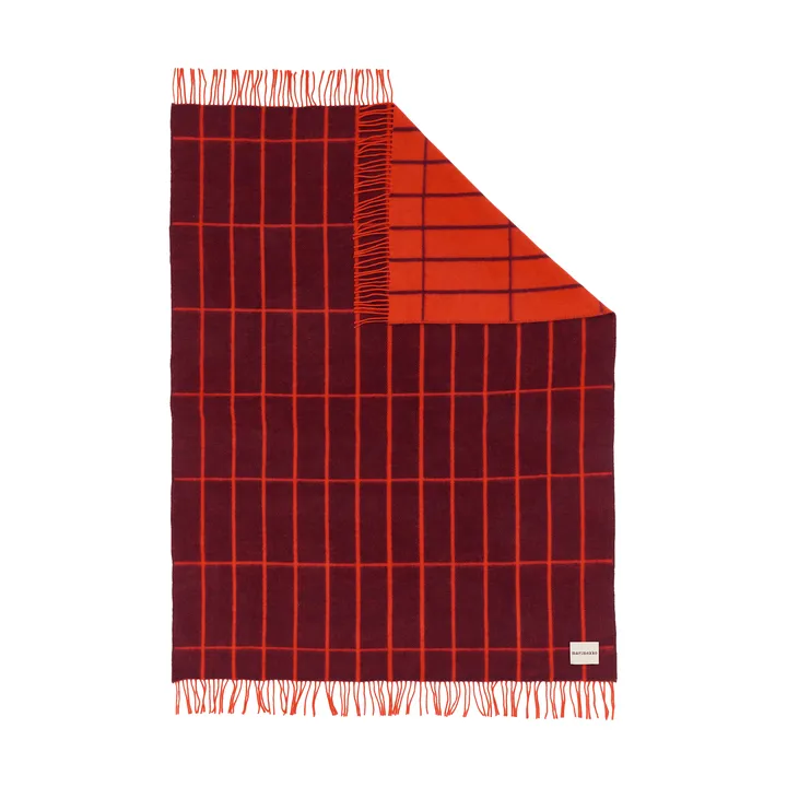 Tiiliskivi pled - Plomme-oransjerød - Marimekko