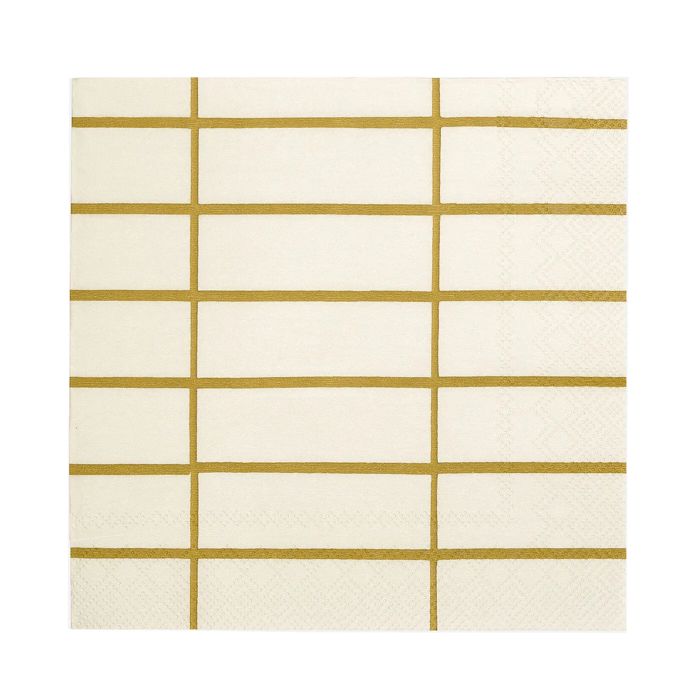Tiiliskivi serviett 33x33 cm 20-pk, Linen-ochre Marimekko