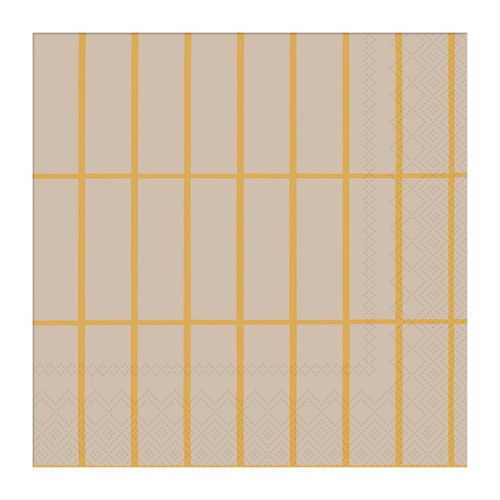 Tiiliskivi servietter 33 x 33 cm 20-pakning, Linen-gold Marimekko