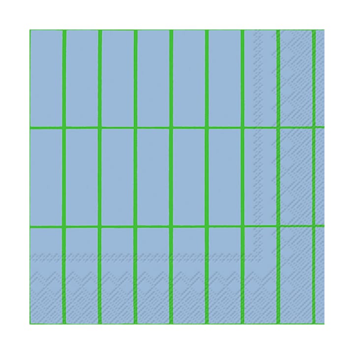 Tiiliskivi servietter 33x33 cm 20-pk - Light blue-green - Marimekko
