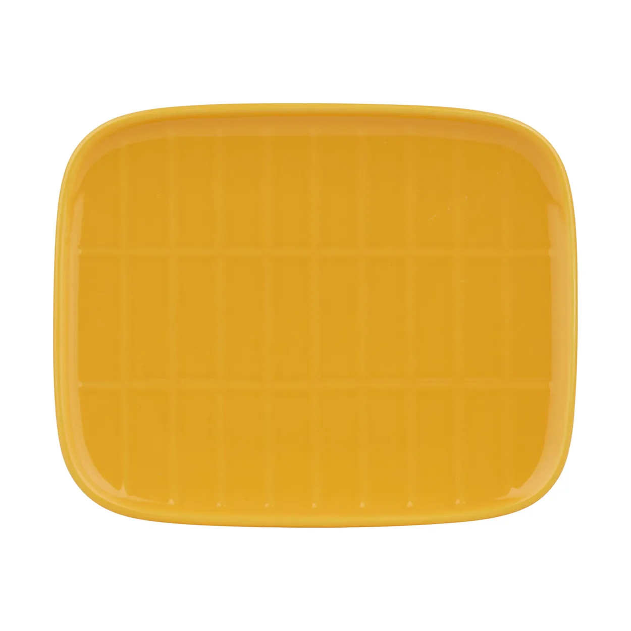 Marimekko Tiiliskivi tallerken 12 x 15 cm Gul