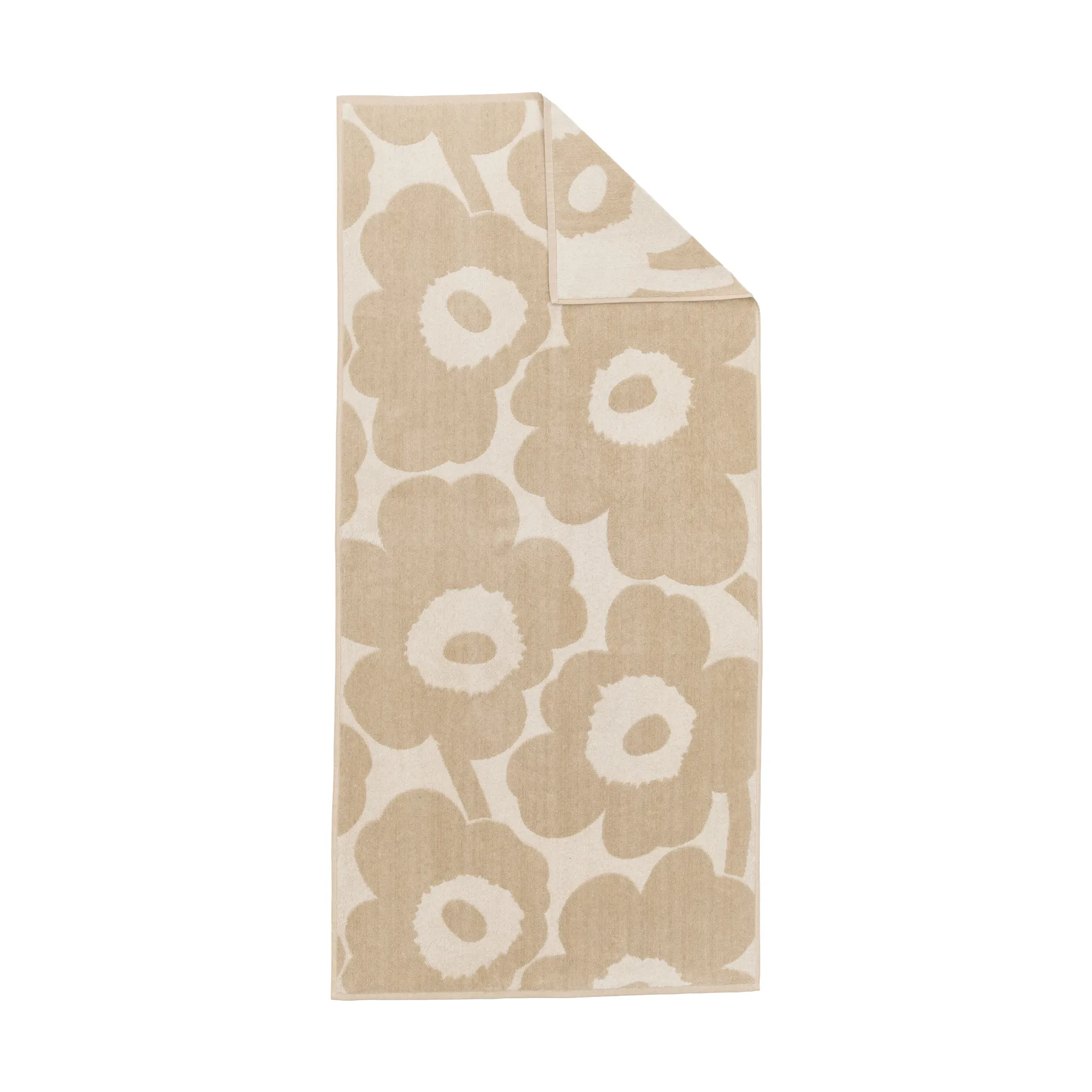 Unikko badehåndkle 70x150 cm, Off white-lin Marimekko