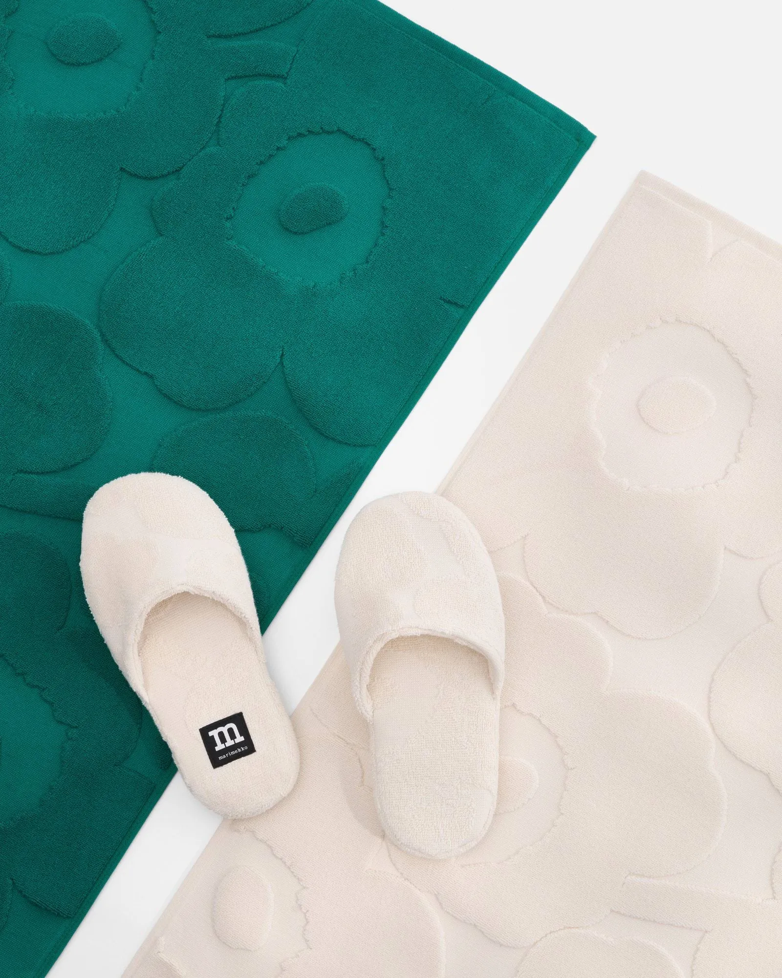 Unikko baderomsmatte, Emerald Marimekko