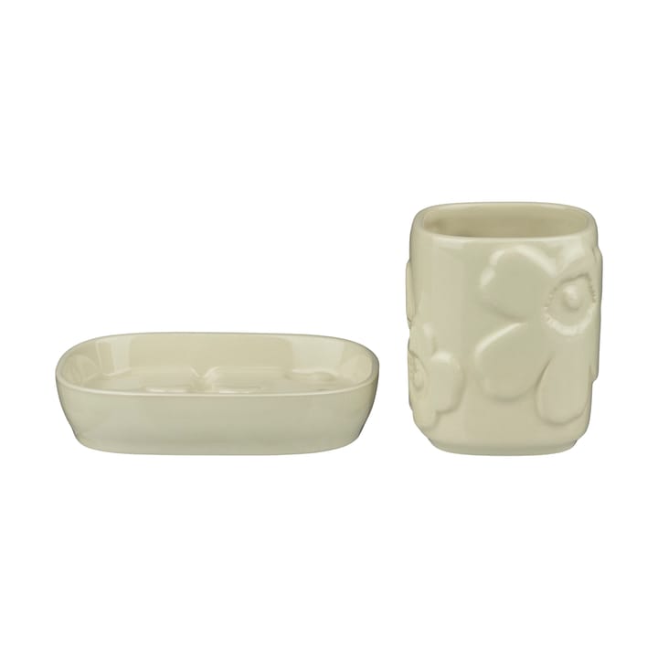 Unikko baderomssett 2 deler - Beige - Marimekko