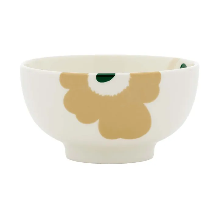 Unikko bolle 3 dl - Beige-white-light sand-dark green - Marimekko