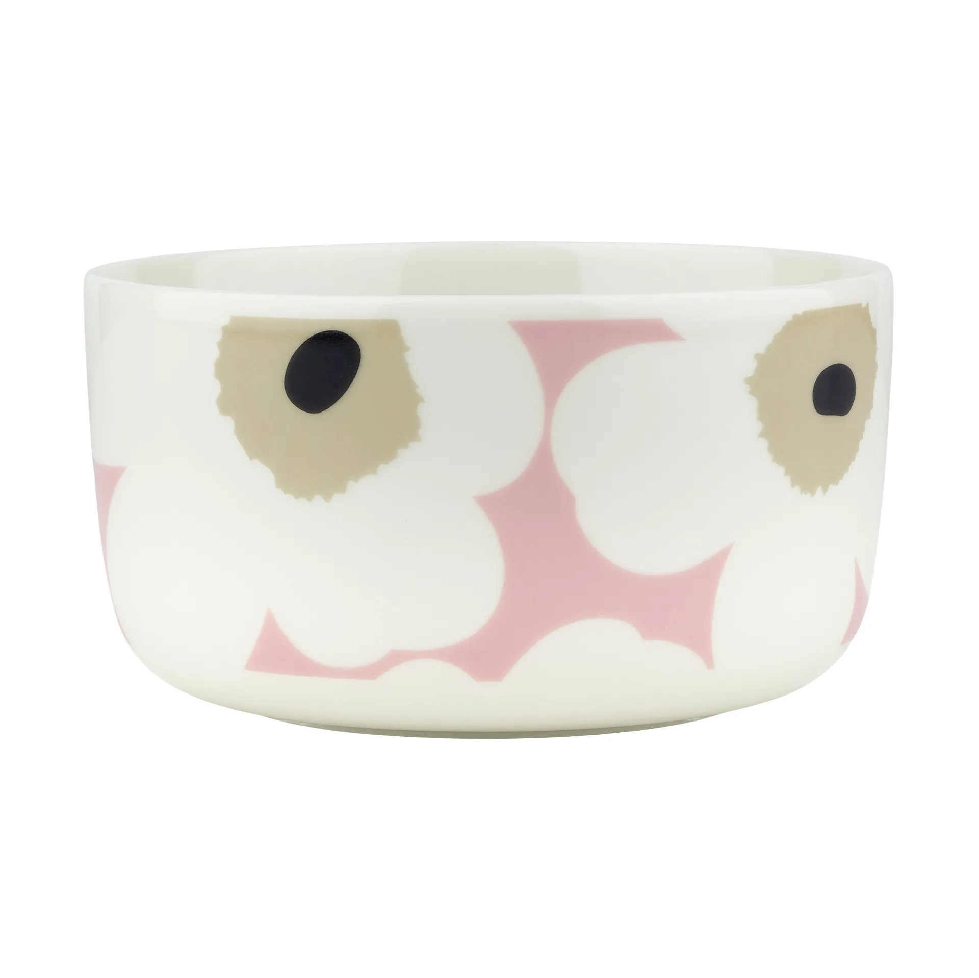 Unikko bolle 5 dl, Off white-pink-sand-charcoal Marimekko