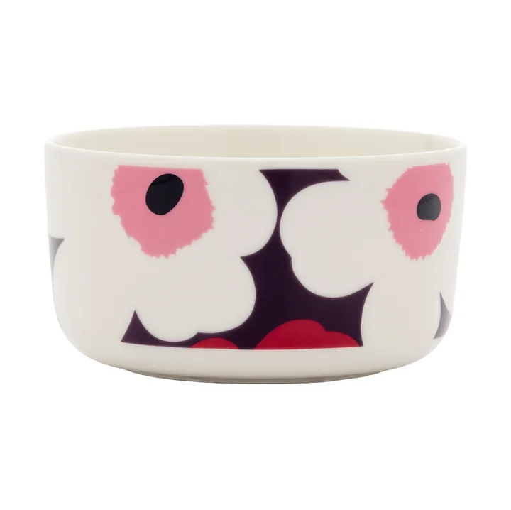 Unikko bolle 5 dl - White-plum-cranberry-pink - Marimekko