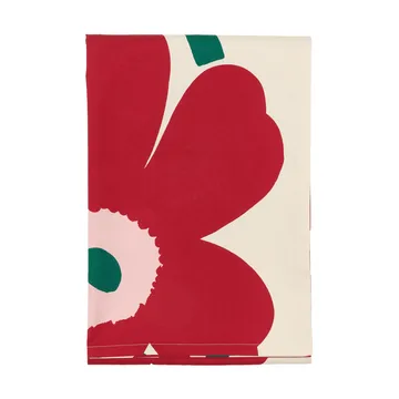 Unikko duk - Off white-cranberry-rose, 135x250 cm - Marimekko