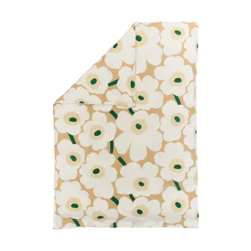 Unikko dynetrekk 150x210 cm - Sand-off white-høy-emerald - Marimekko