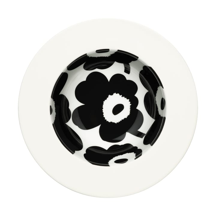 Unikko dyp tallerken Ø20 cm - White-black - Marimekko