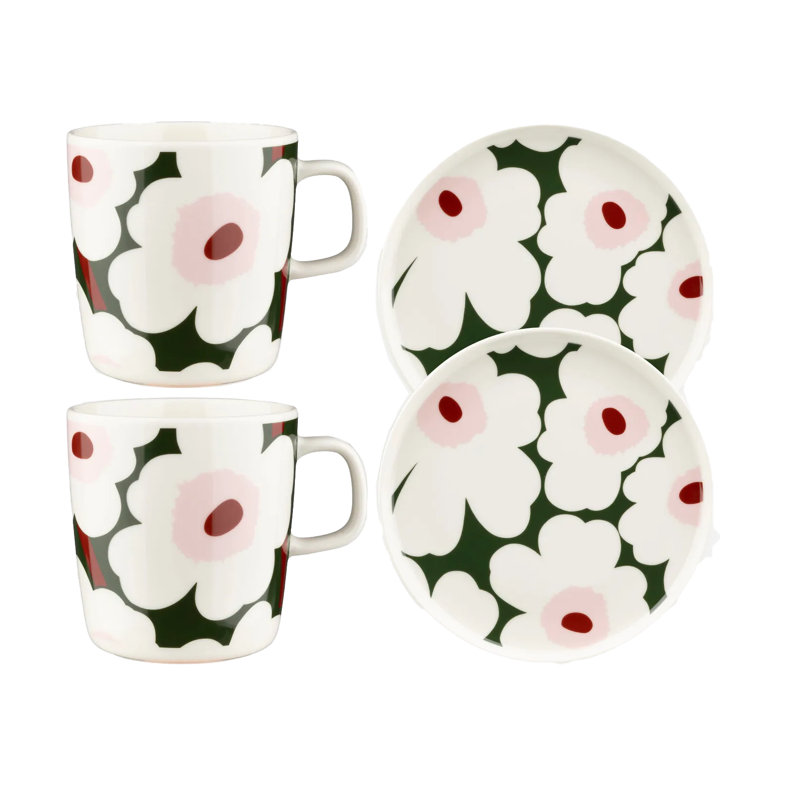 Unikko frokostsett, Grønn Marimekko