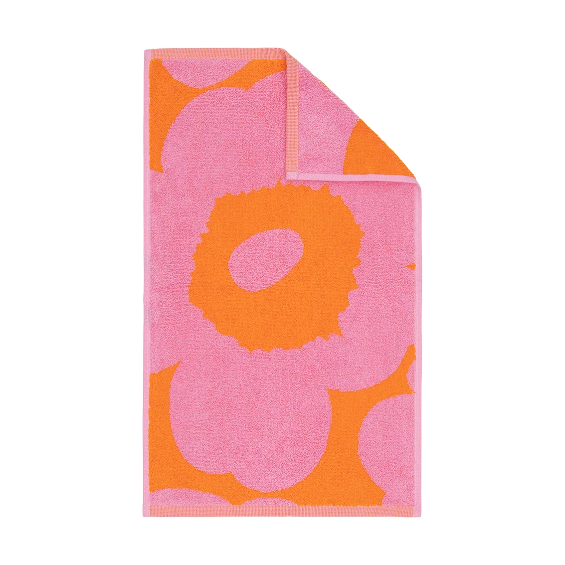 Unikko gjestehåndkle 30x50 cm, Orange-pink Marimekko