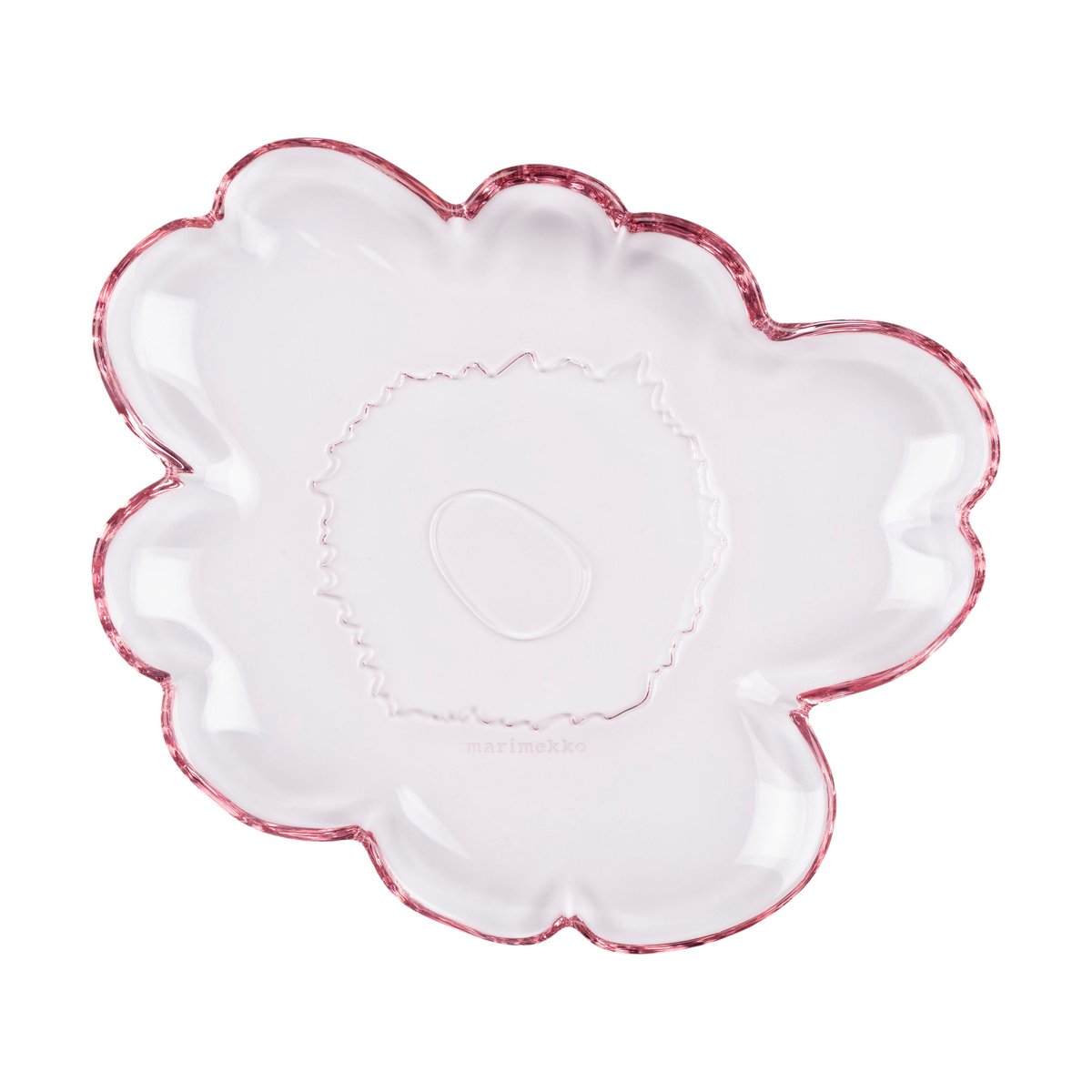 Marimekko - Unikko asjett 20 cm blomsterform rosa