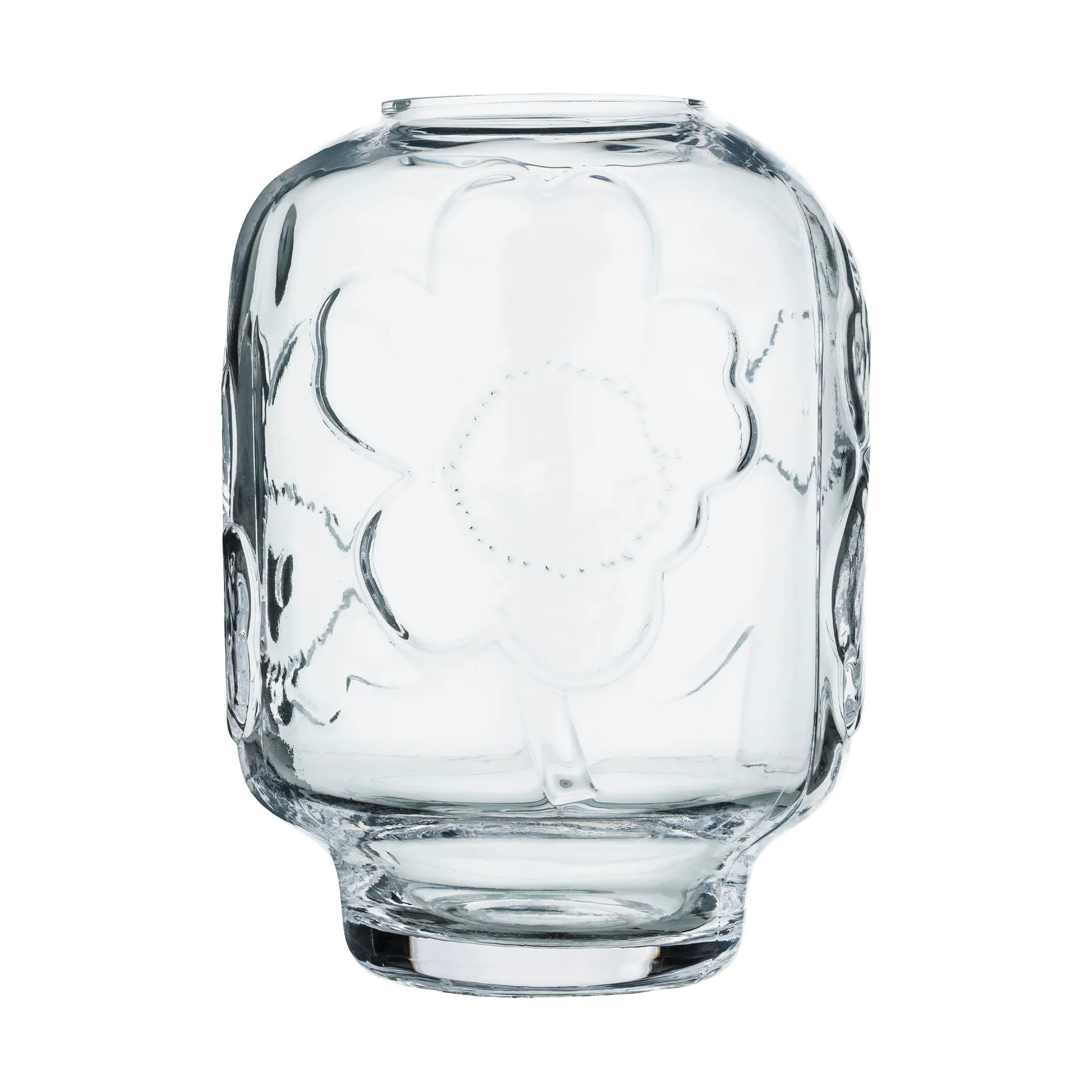 Unikko glassvase, Clear, 18 cm Marimekko