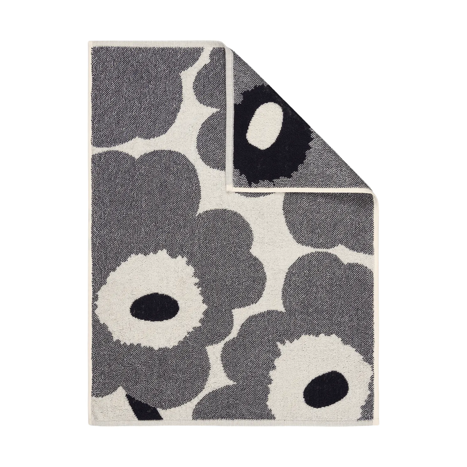 Unikko håndkle 50x70 cm, Off white-blueberry Marimekko