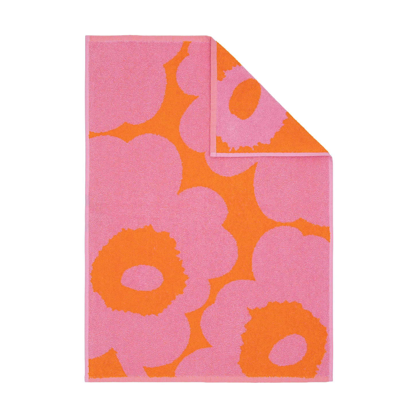 Unikko håndkle 50x70 cm, Orange-pink Marimekko