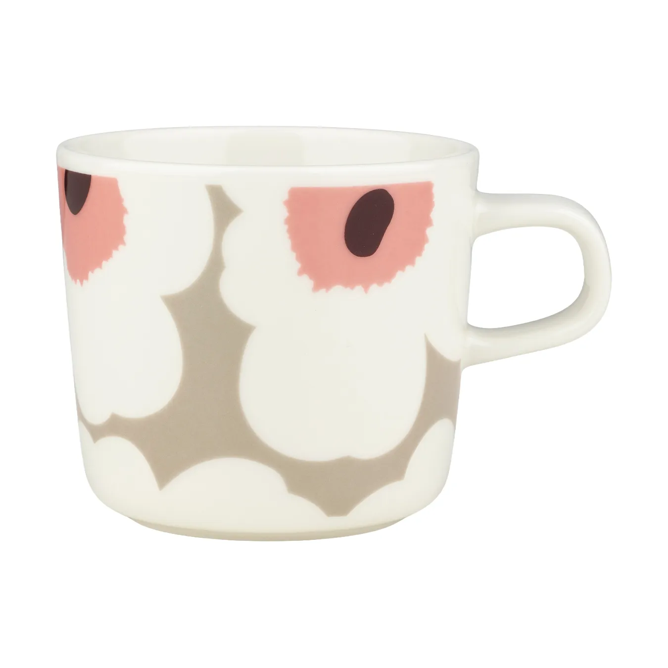 Unikko kaffekopp 20 cl, White-clay-powder-dark wine Marimekko