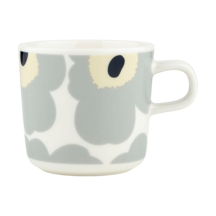 Unikko kaffekopp 20 cl - White-light grey-sand-dark blue - Marimekko