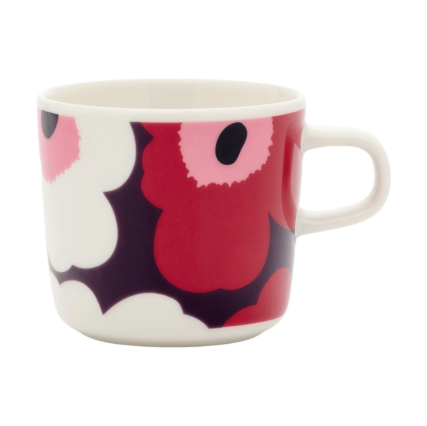 Unikko kaffekopp 20 cl, White-plum-cranberry-pink Marimekko