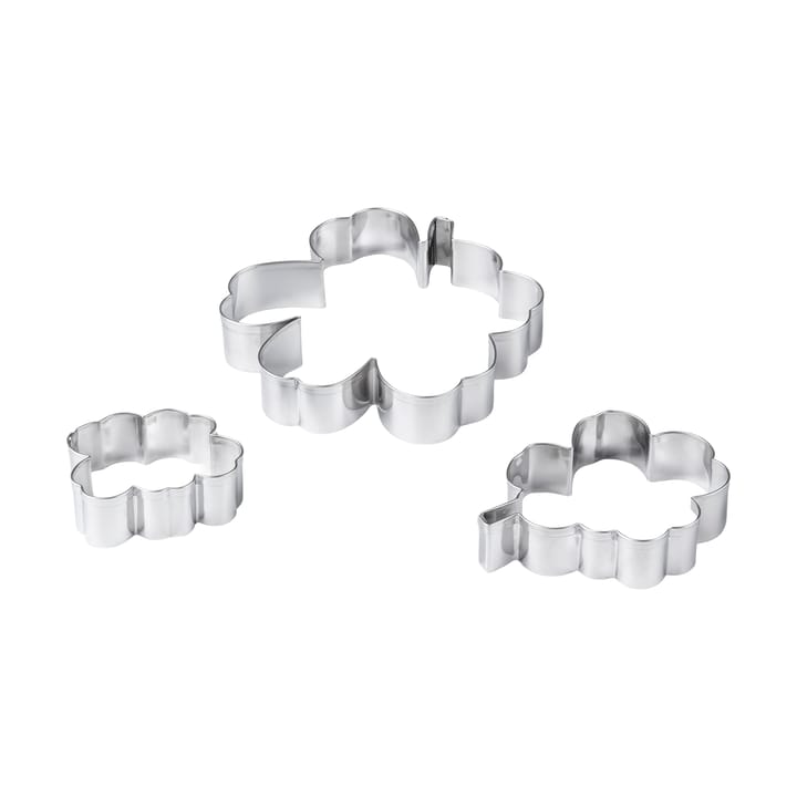 Unikko kakeform 3-pack - Stainless steel - Marimekko