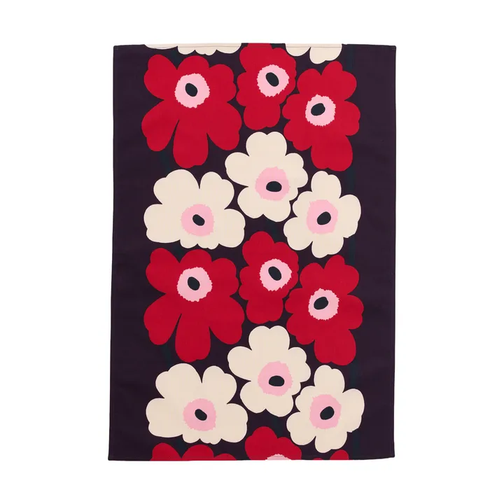 Unikko kjøkkenhåndkle 47 x 70 cm - Plum-cranberry-off white-rose - Marimekko