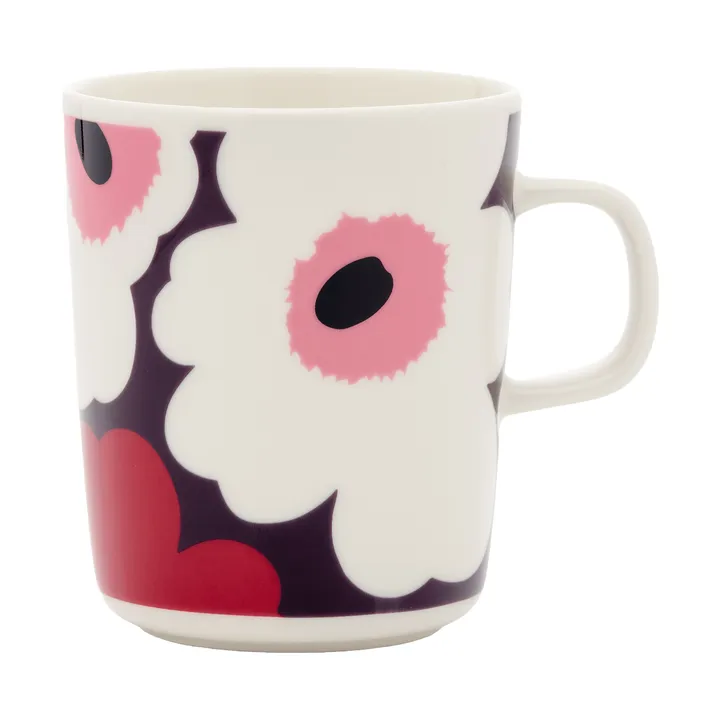Unikko kopp 25 cl - White-plum-cranberry-pink - Marimekko