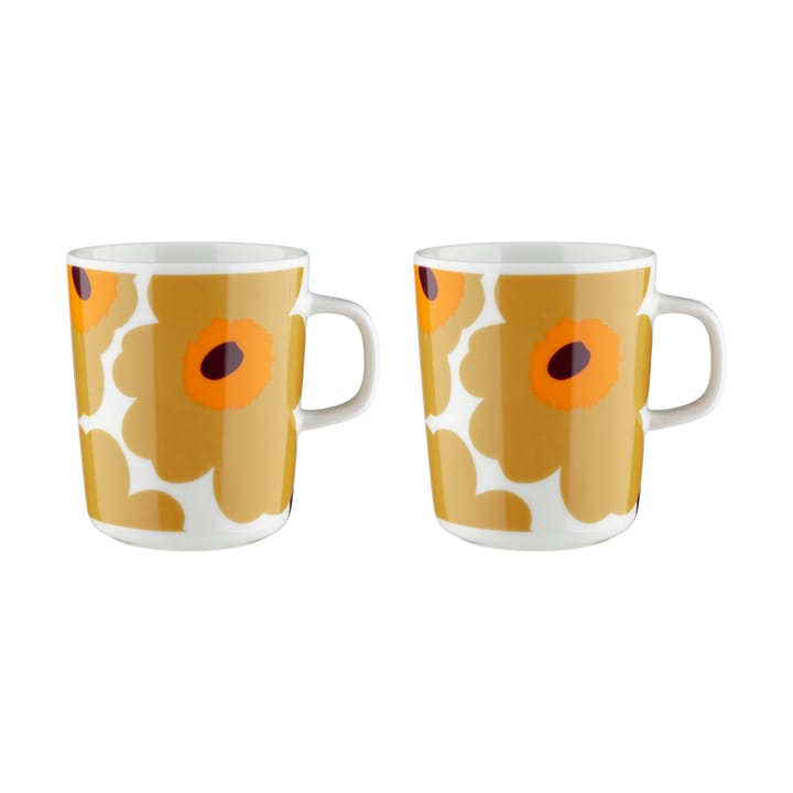 Unikko kopp 2,5 dl 2-pakning - Hvit - Marimekko