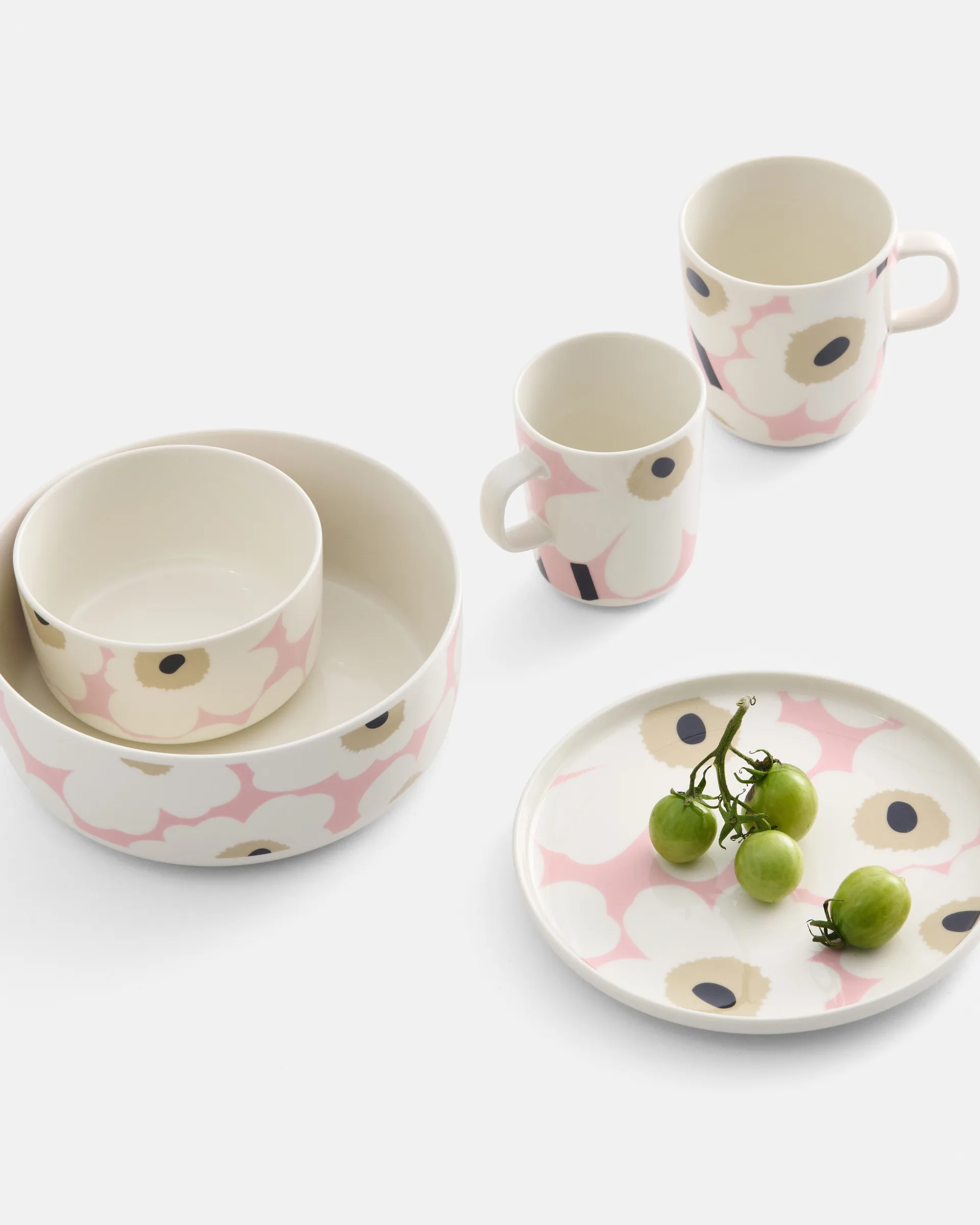 Unikko kopp 40 cl, Off white-pink-sand-charcoal Marimekko
